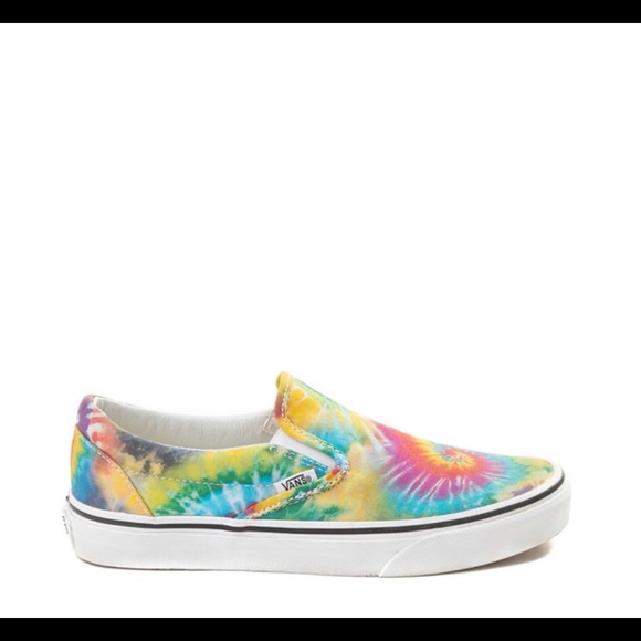 Unisex Vans Slip On Tie Dye Skate Shoe Multi color - Picture 6 of 15